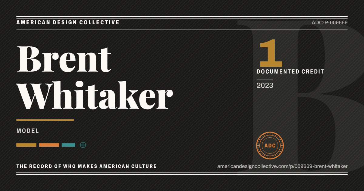 Registry card for Brent Whitaker: the ADC seal, Brent Whitaker, and how much is on record.