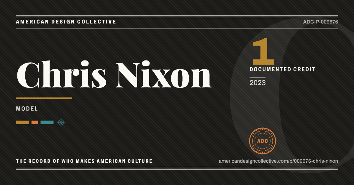 Registry card for Chris Nixon: the ADC seal, Chris Nixon, and how much is on record.