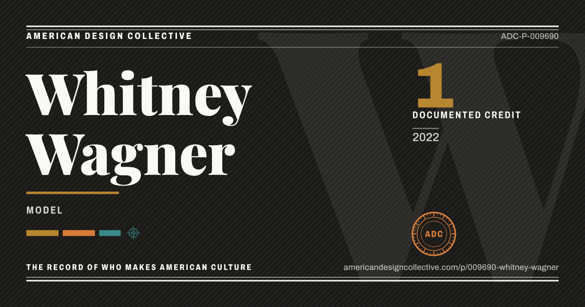 Registry card for Whitney Wagner: the ADC seal, Whitney Wagner, and how much is on record.