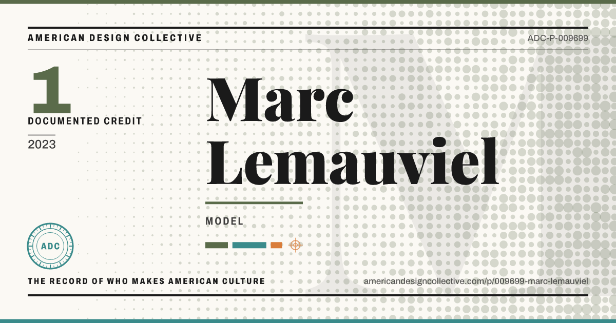 Registry card for Marc Lemauviel: the ADC seal, Marc Lemauviel, and how much is on record.