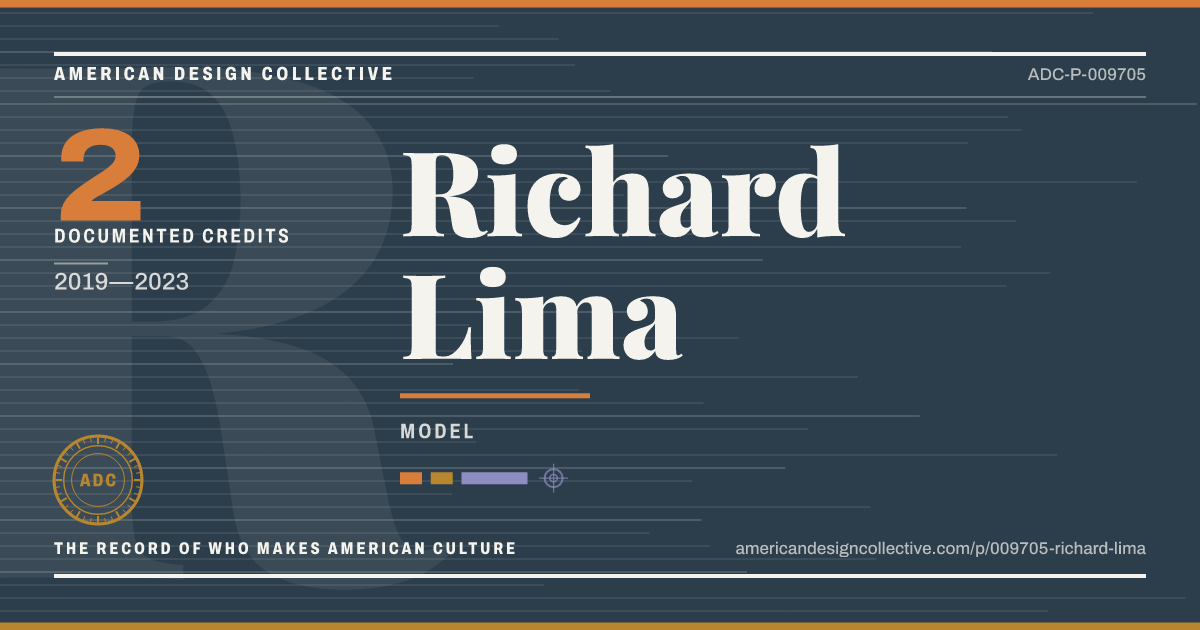 Registry card for Richard Lima: the ADC seal, Richard Lima, and how much is on record.