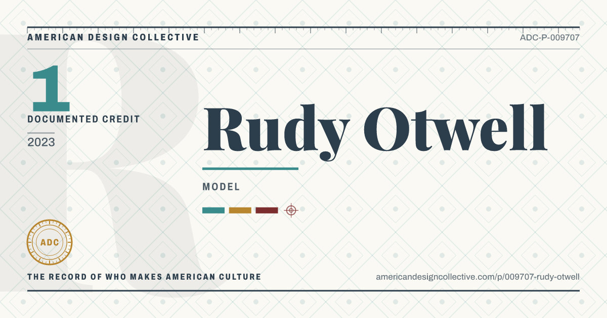 Registry card for Rudy Otwell: the ADC seal, Rudy Otwell, and how much is on record.