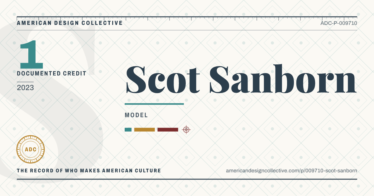 Registry card for Scot Sanborn: the ADC seal, Scot Sanborn, and how much is on record.