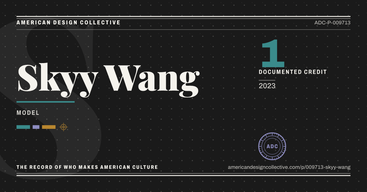 Registry card for Skyy Wang: the ADC seal, Skyy Wang, and how much is on record.