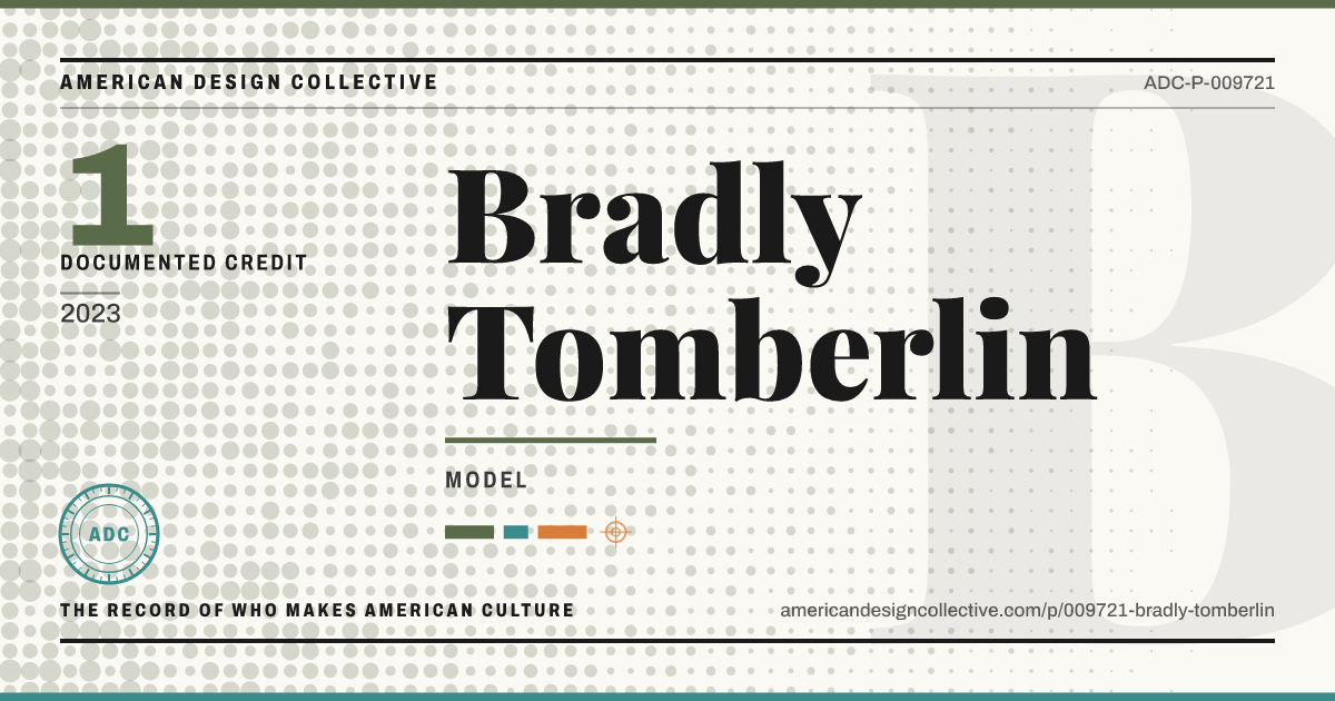 Registry card for Bradly Tomberlin: the ADC seal, Bradly Tomberlin, and how much is on record.