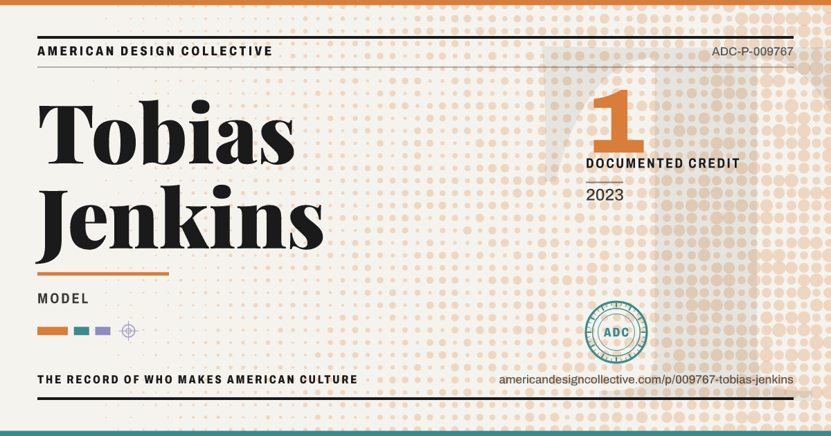 Registry card for Tobias Jenkins: the ADC seal, Tobias Jenkins, and how much is on record.