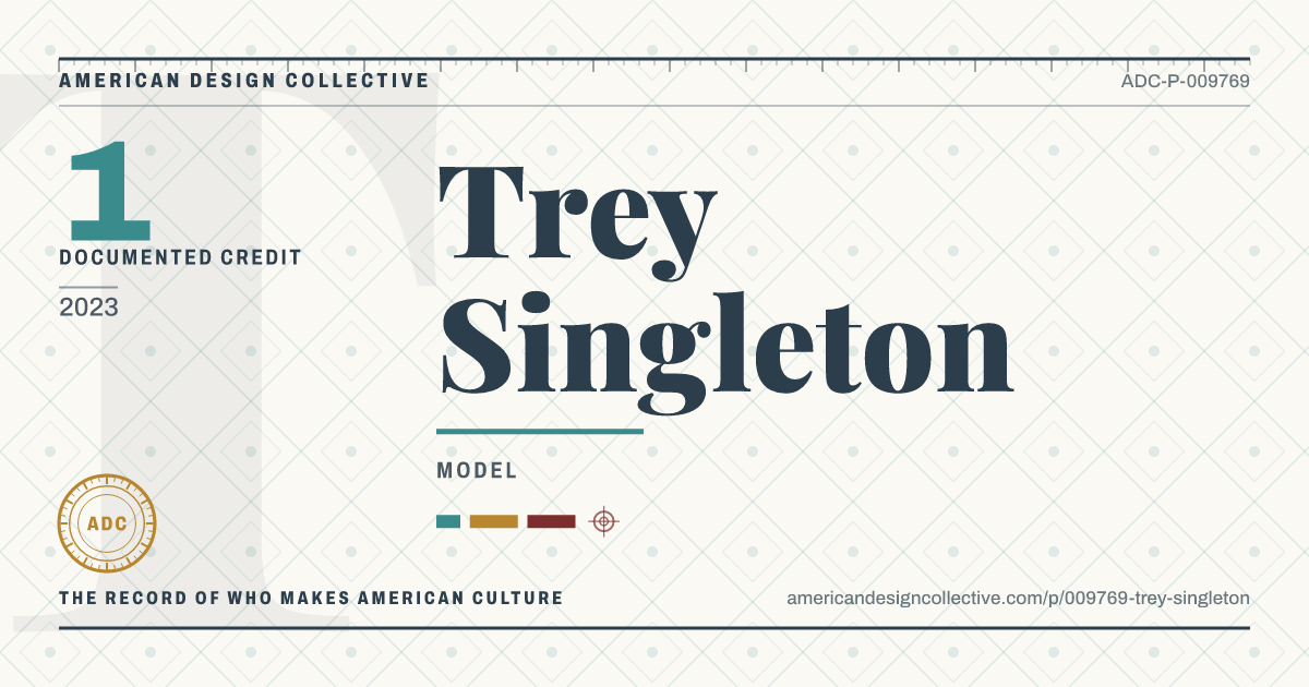 Registry card for Trey Singleton: the ADC seal, Trey Singleton, and how much is on record.