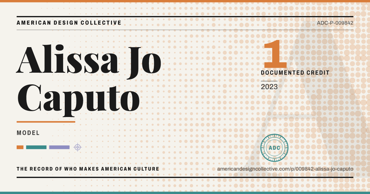 Registry card for Alissa Jo Caputo: the ADC seal, Alissa Jo Caputo, and how much is on record.