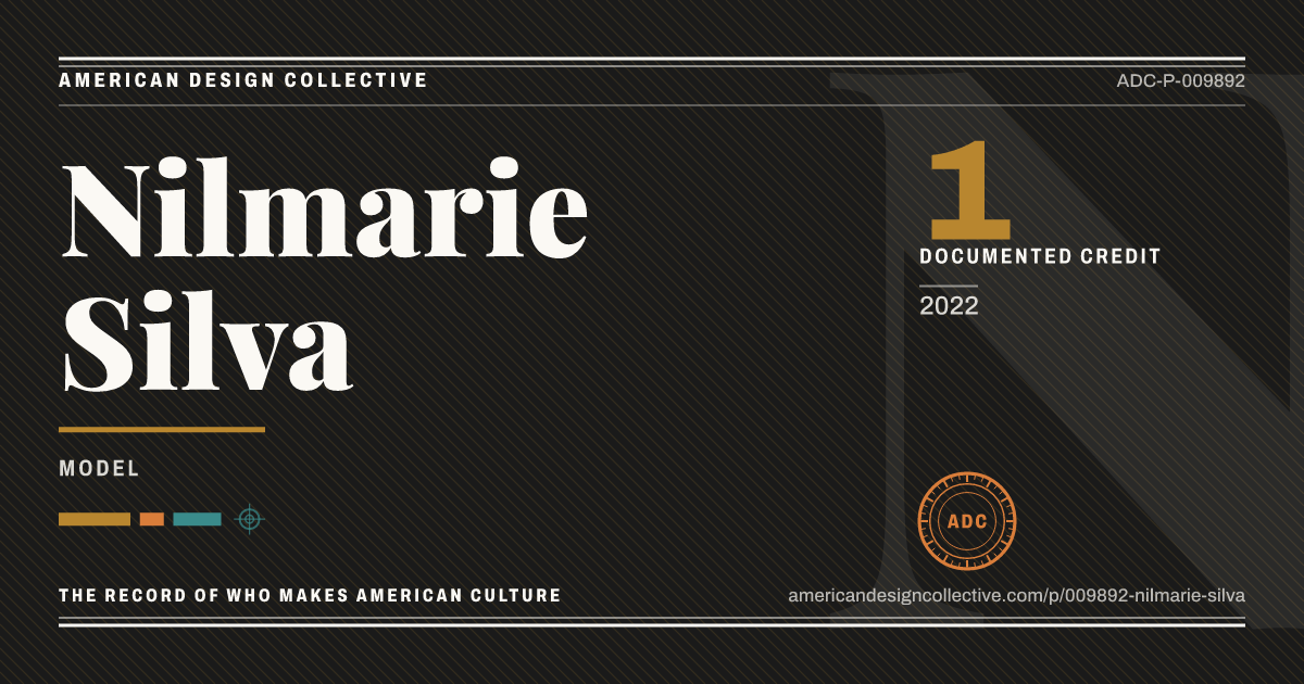 Registry card for Nilmarie Silva: the ADC seal, Nilmarie Silva, and how much is on record.