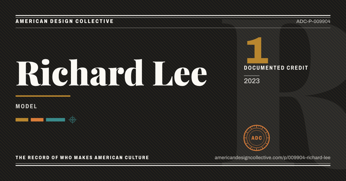 Registry card for Richard Lee: the ADC seal, Richard Lee, and how much is on record.
