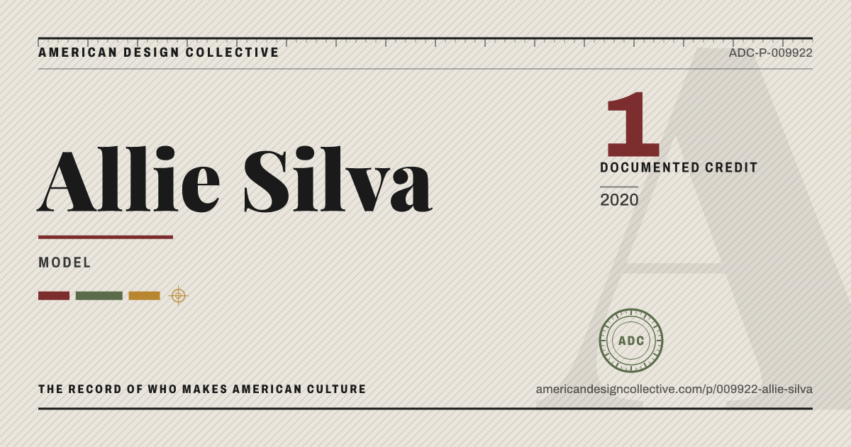 Registry card for Allie Silva: the ADC seal, Allie Silva, and how much is on record.