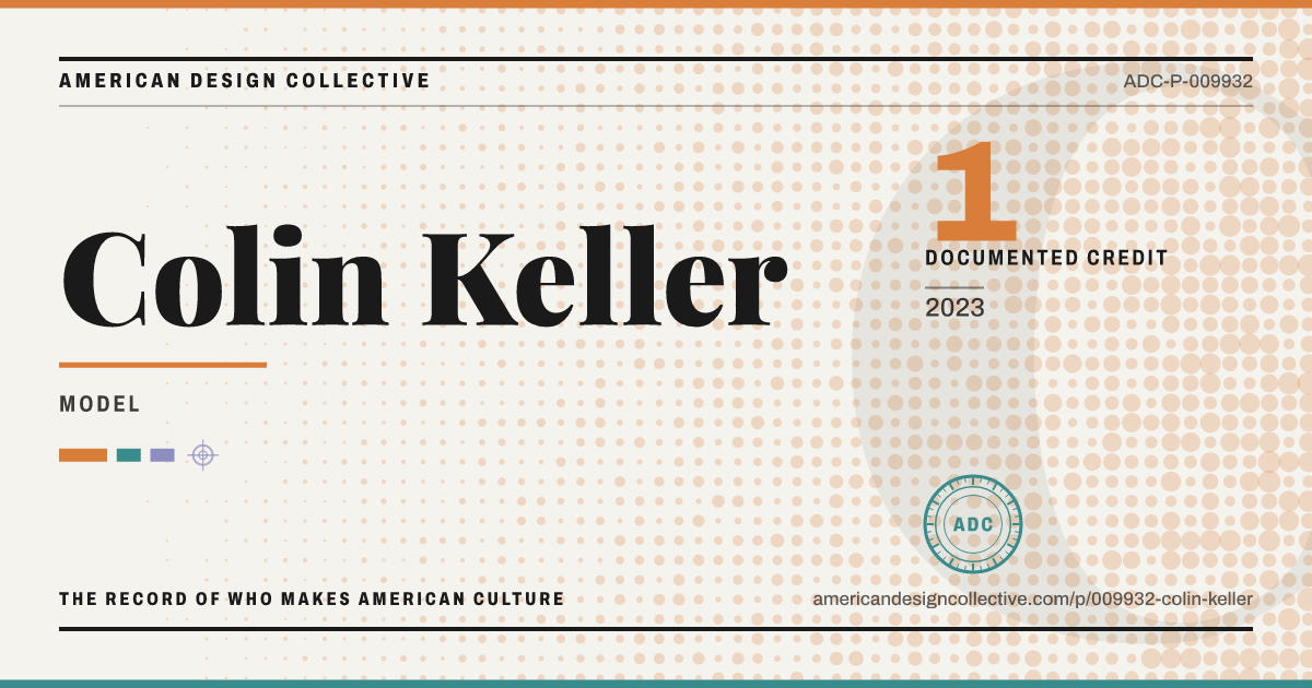 Registry card for Colin Keller: the ADC seal, Colin Keller, and how much is on record.