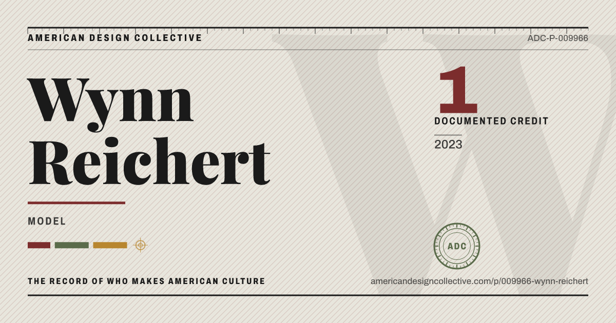 Registry card for Wynn Reichert: the ADC seal, Wynn Reichert, and how much is on record.