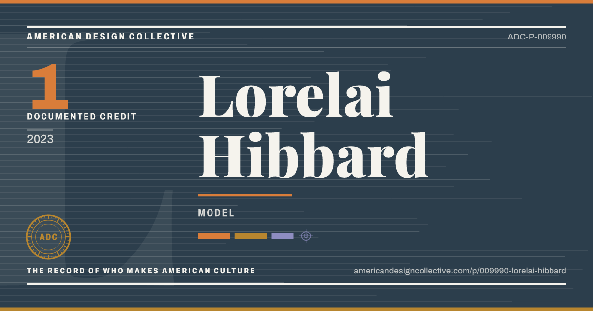 Registry card for Lorelai Hibbard: the ADC seal, Lorelai Hibbard, and how much is on record.