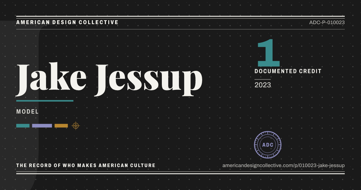 Registry card for Jake Jessup: the ADC seal, Jake Jessup, and how much is on record.