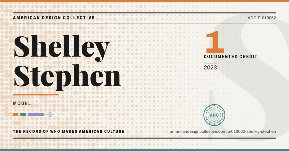 Registry card for Shelley Stephen: the ADC seal, Shelley Stephen, and how much is on record.