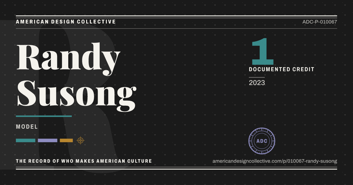 Registry card for Randy Susong: the ADC seal, Randy Susong, and how much is on record.