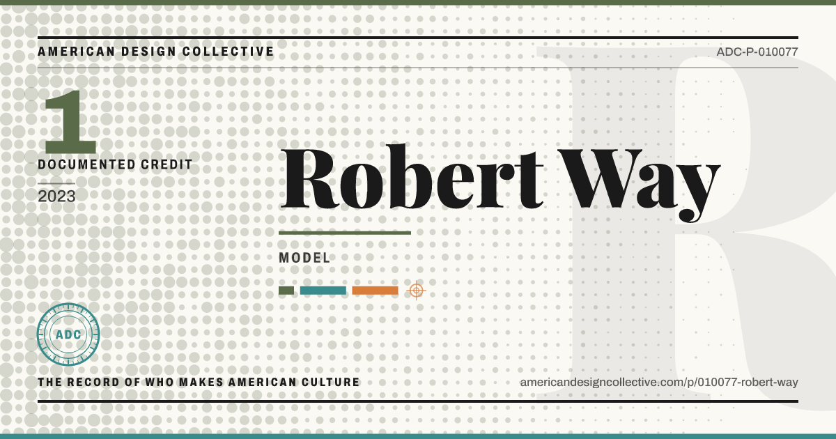 Registry card for Robert Way: the ADC seal, Robert Way, and how much is on record.
