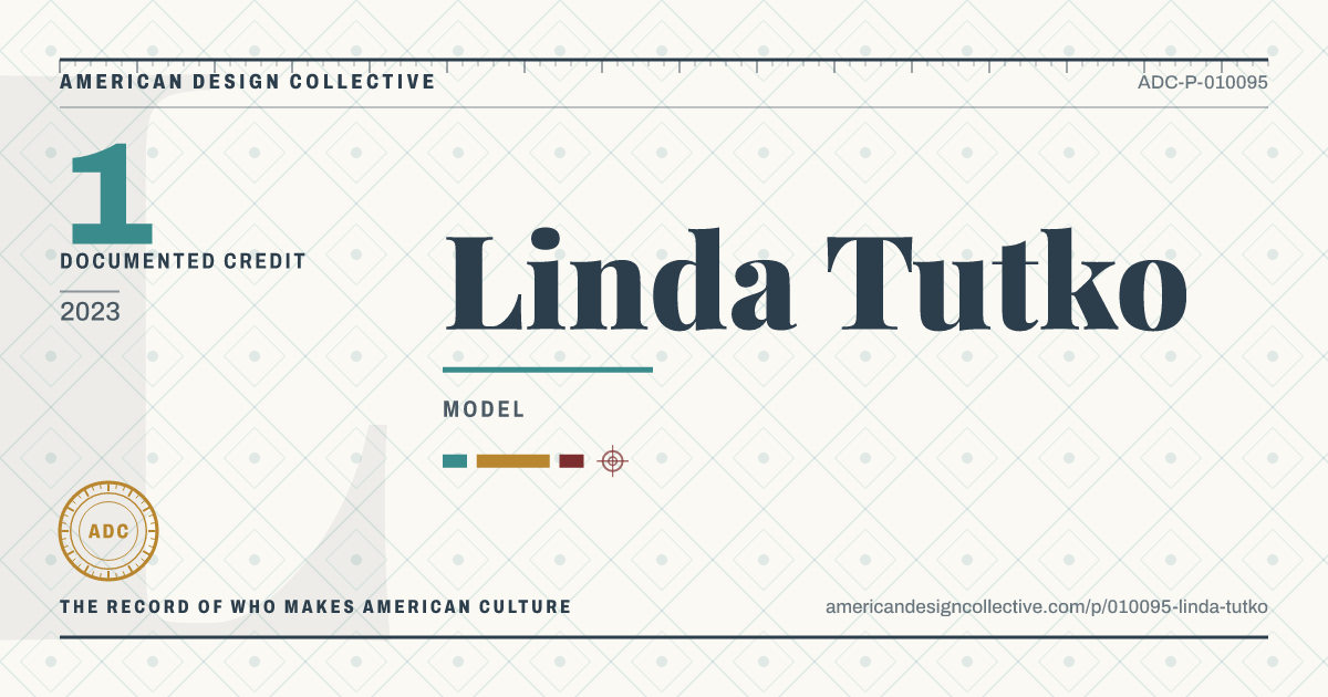 Registry card for Linda Tutko: the ADC seal, Linda Tutko, and how much is on record.