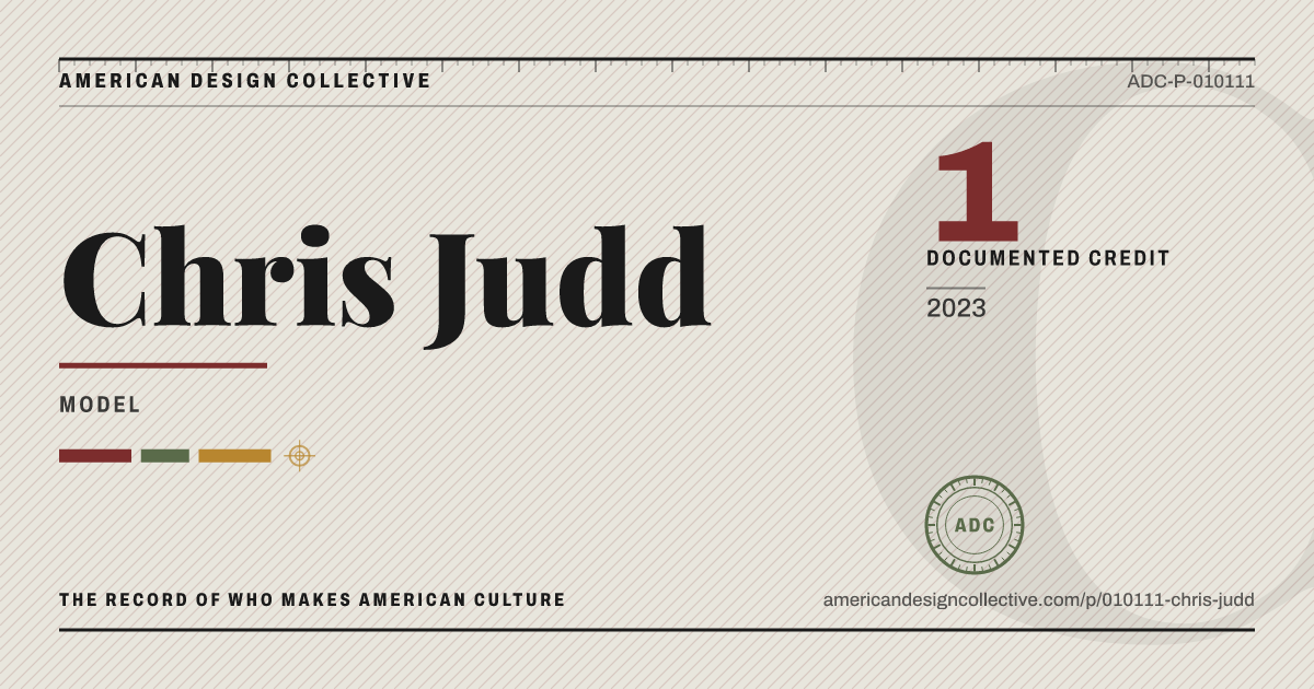 Registry card for Chris Judd: the ADC seal, Chris Judd, and how much is on record.