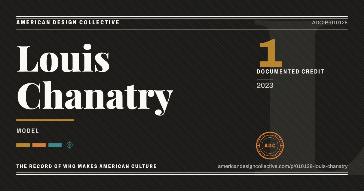 Registry card for Louis Chanatry: the ADC seal, Louis Chanatry, and how much is on record.