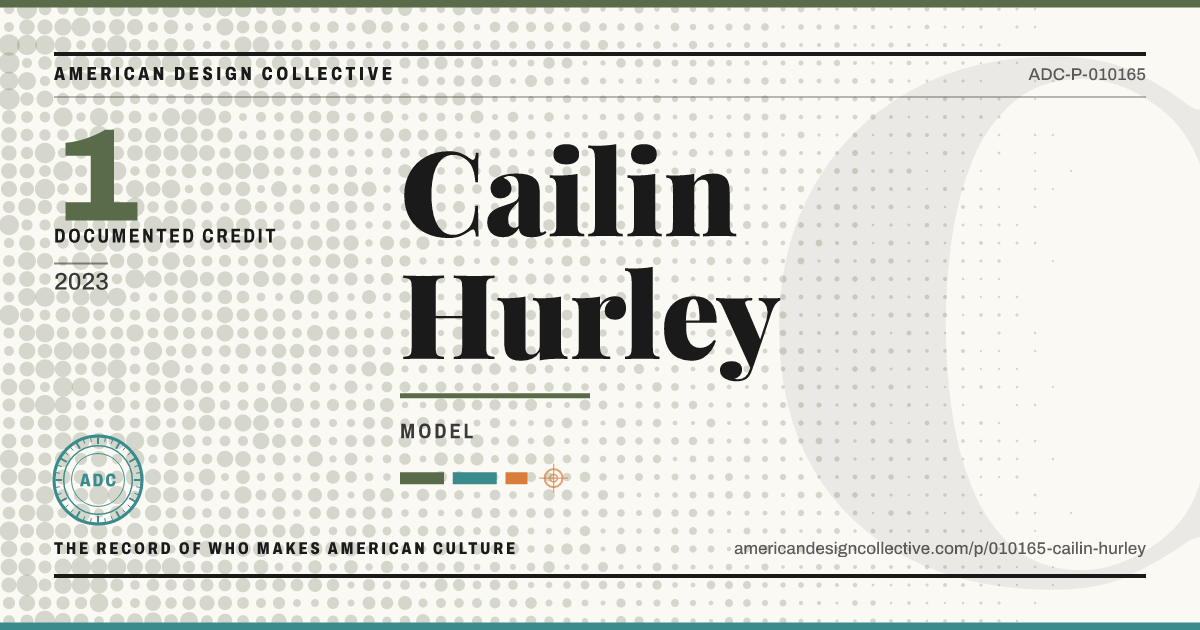 Registry card for Cailin Hurley: the ADC seal, Cailin Hurley, and how much is on record.