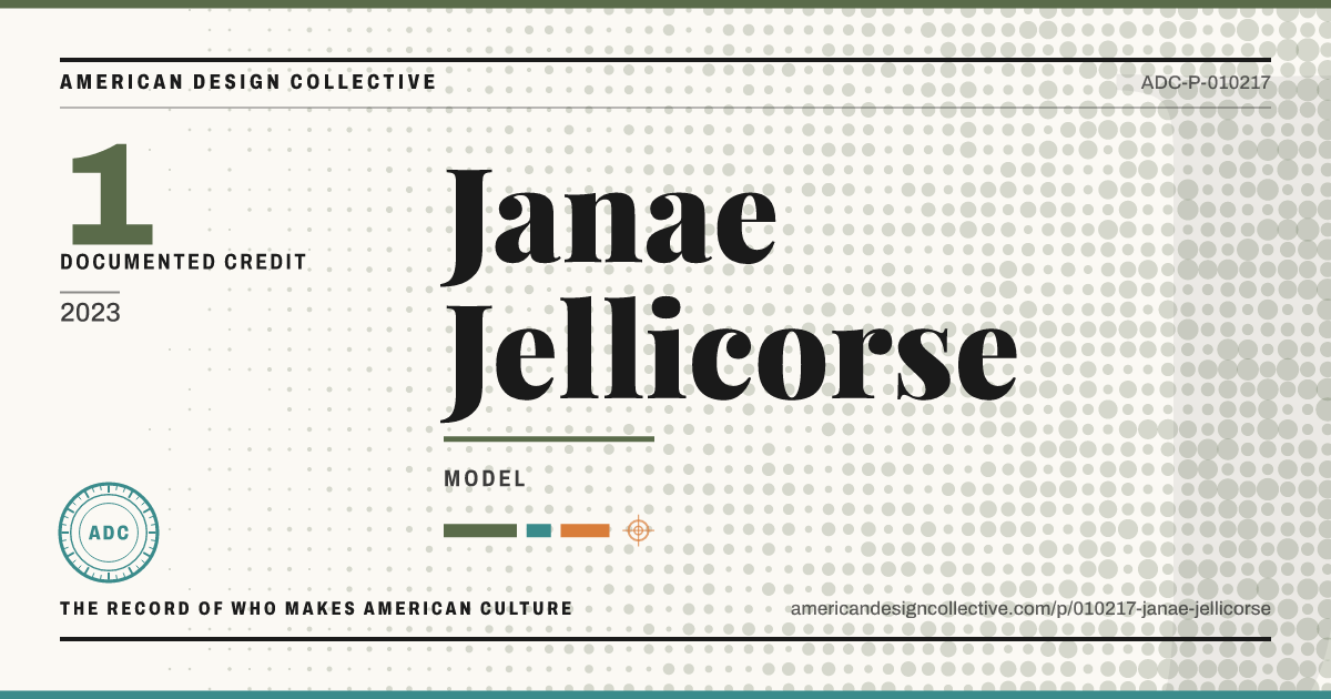 Registry card for Janae Jellicorse: the ADC seal, Janae Jellicorse, and how much is on record.
