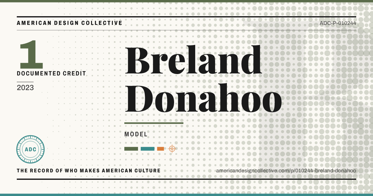 Registry card for Breland Donahoo: the ADC seal, Breland Donahoo, and how much is on record.