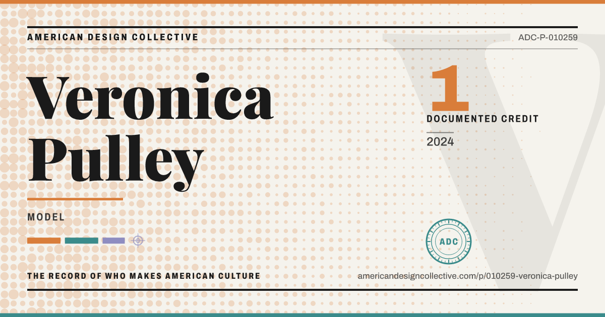 Registry card for Veronica Pulley: the ADC seal, Veronica Pulley, and how much is on record.