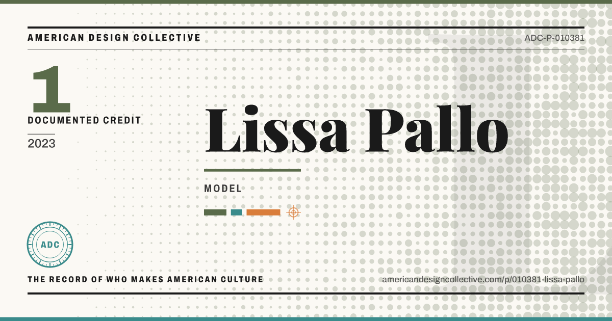 Registry card for Lissa Pallo: the ADC seal, Lissa Pallo, and how much is on record.