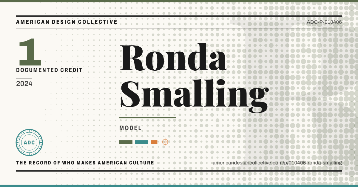 Registry card for Ronda Smalling: the ADC seal, Ronda Smalling, and how much is on record.