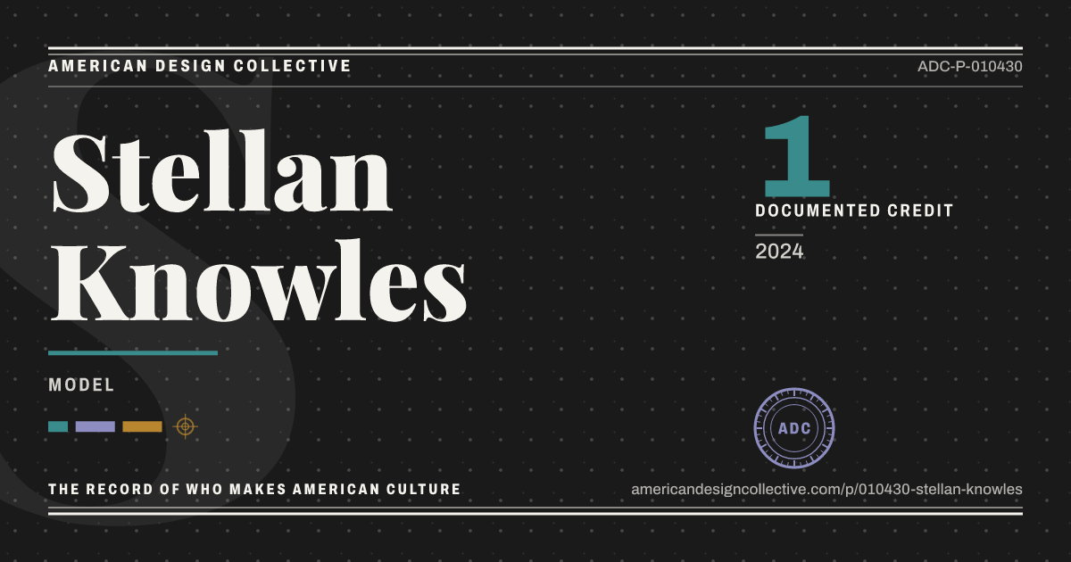 Registry card for Stellan Knowles: the ADC seal, Stellan Knowles, and how much is on record.