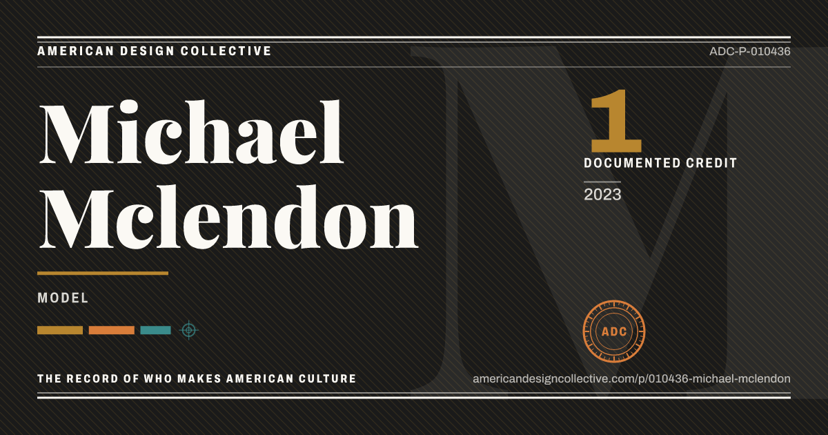 Registry card for Michael Mclendon: the ADC seal, Michael Mclendon, and how much is on record.