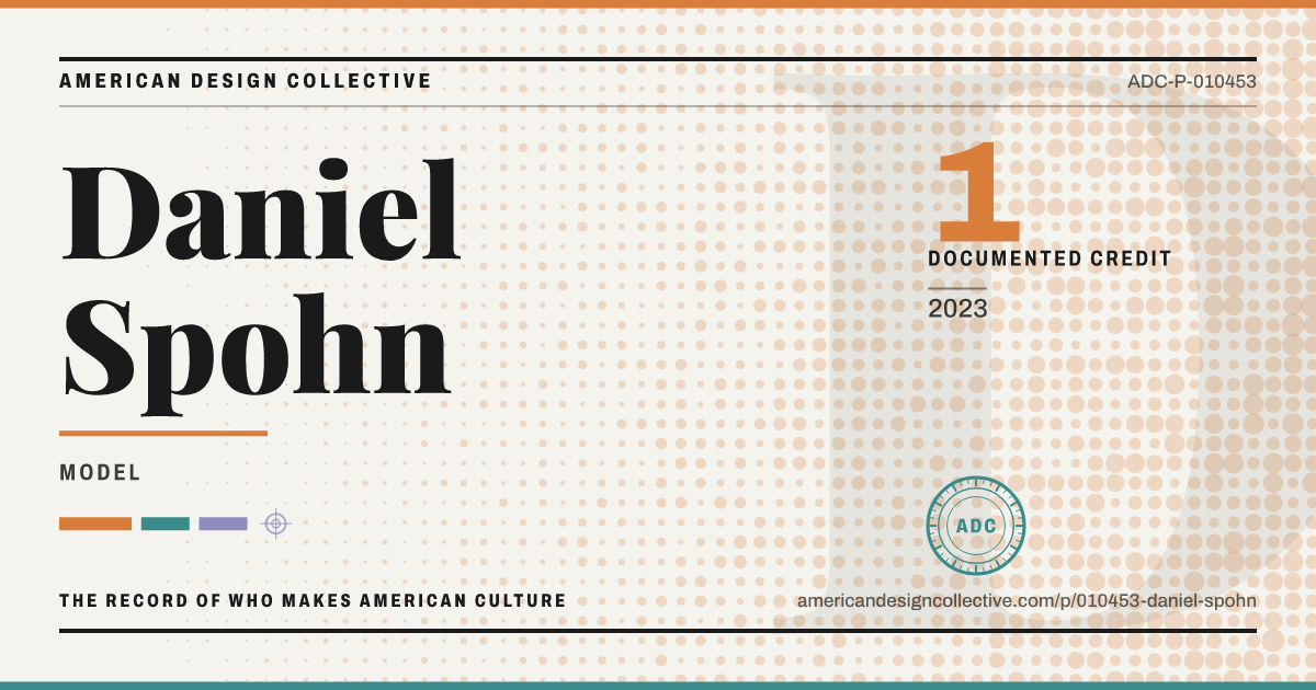 Registry card for Daniel Spohn: the ADC seal, Daniel Spohn, and how much is on record.