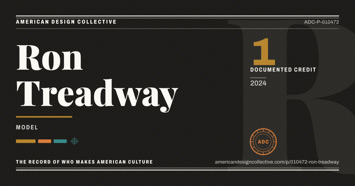 Registry card for Ron Treadway: the ADC seal, Ron Treadway, and how much is on record.