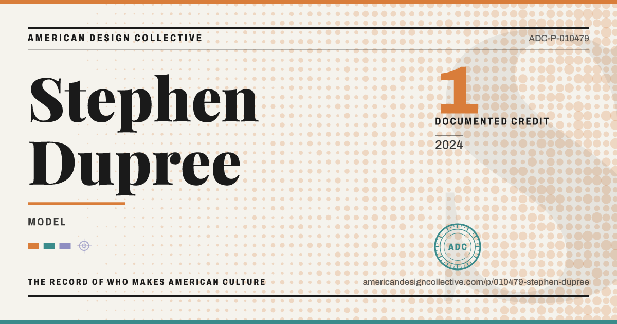 Registry card for Stephen Dupree: the ADC seal, Stephen Dupree, and how much is on record.