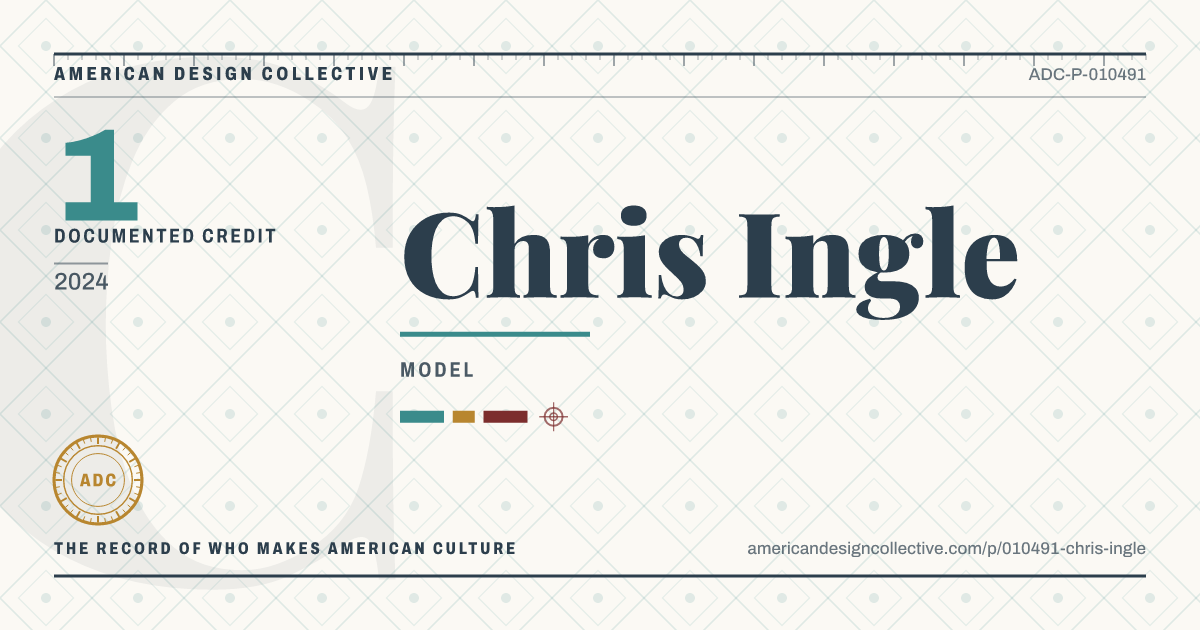 Registry card for Chris Ingle: the ADC seal, Chris Ingle, and how much is on record.