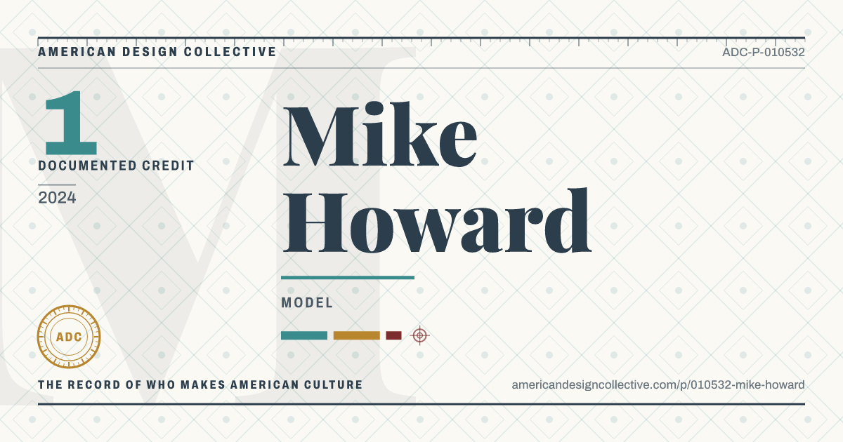 Registry card for Mike Howard: the ADC seal, Mike Howard, and how much is on record.