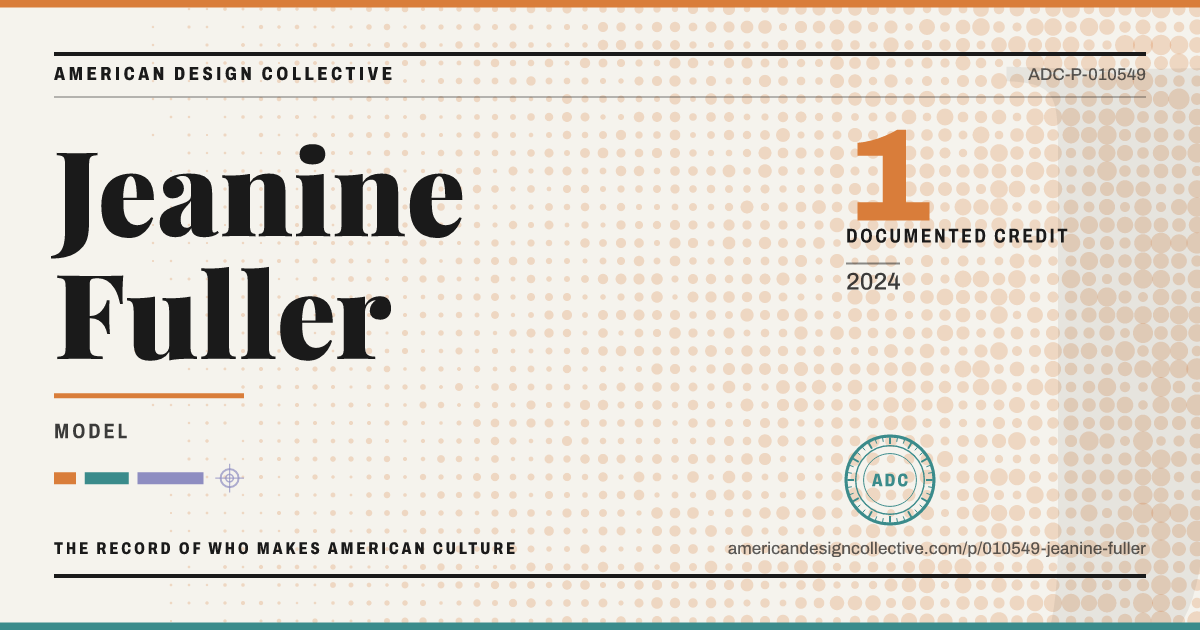 Registry card for Jeanine Fuller: the ADC seal, Jeanine Fuller, and how much is on record.