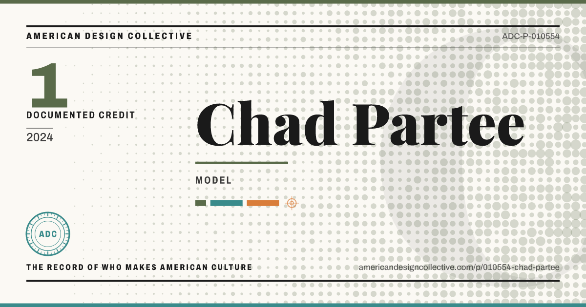Registry card for Chad Partee: the ADC seal, Chad Partee, and how much is on record.