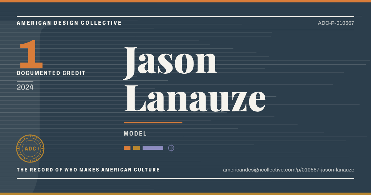 Registry card for Jason Lanauze: the ADC seal, Jason Lanauze, and how much is on record.