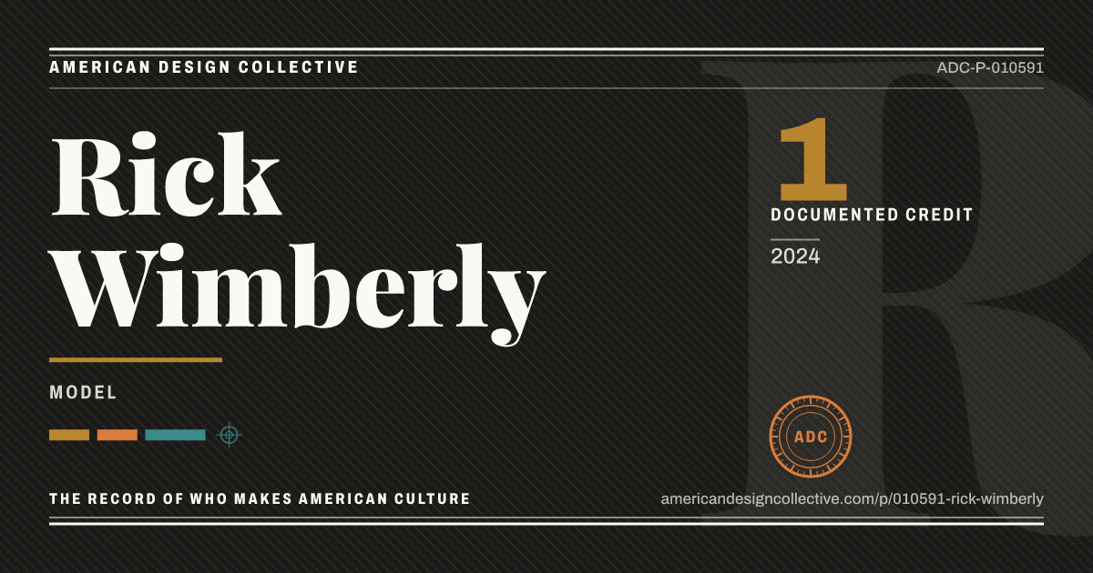 Registry card for Rick Wimberly: the ADC seal, Rick Wimberly, and how much is on record.