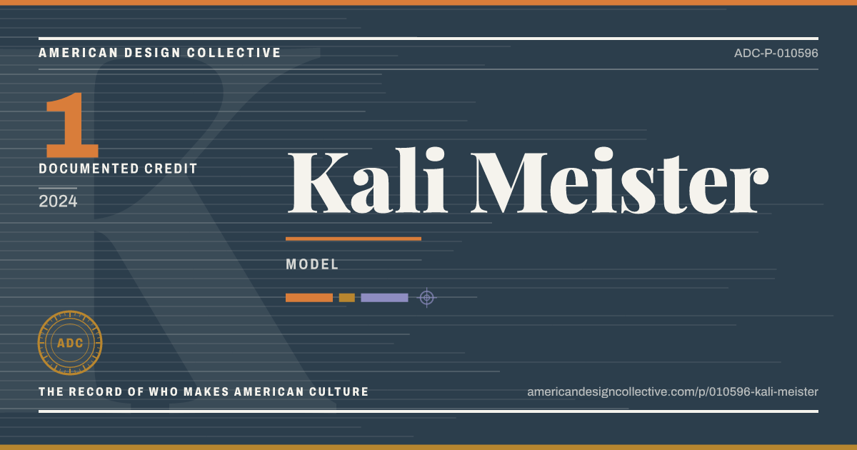Registry card for Kali Meister: the ADC seal, Kali Meister, and how much is on record.