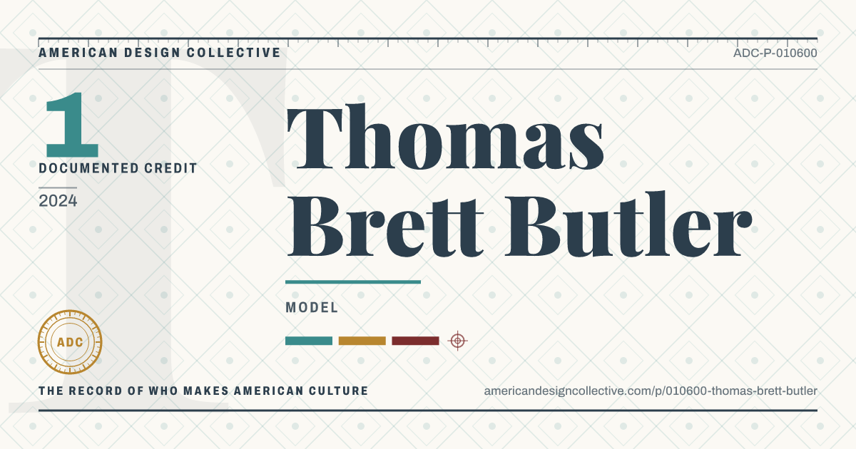 Registry card for Thomas Brett Butler: the ADC seal, Thomas Brett Butler, and how much is on record.