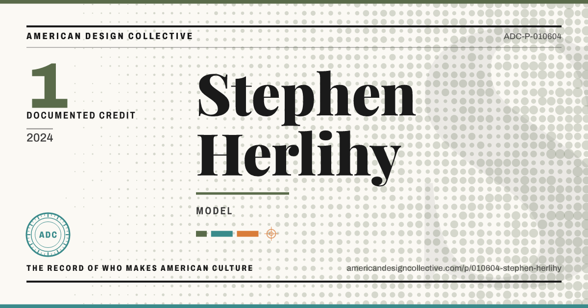 Registry card for Stephen Herlihy: the ADC seal, Stephen Herlihy, and how much is on record.