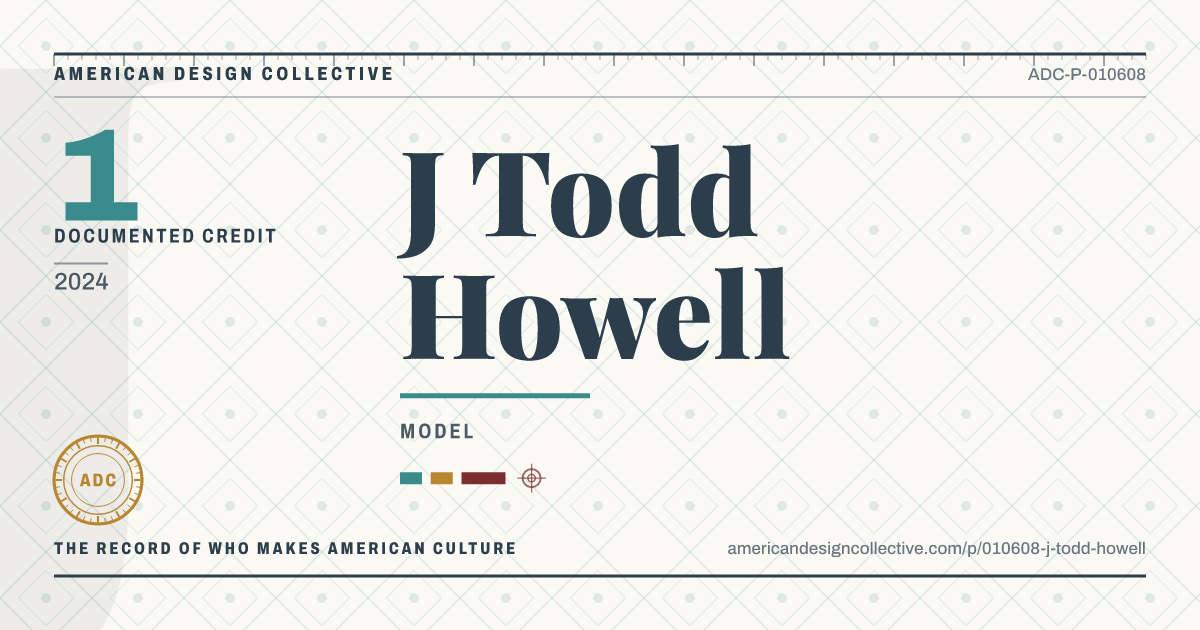 Registry card for J Todd Howell: the ADC seal, J Todd Howell, and how much is on record.