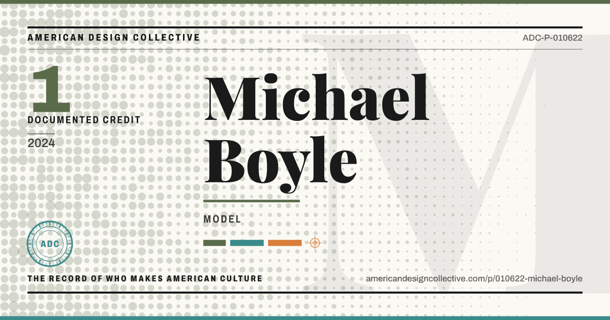 Registry card for Michael Boyle: the ADC seal, Michael Boyle, and how much is on record.