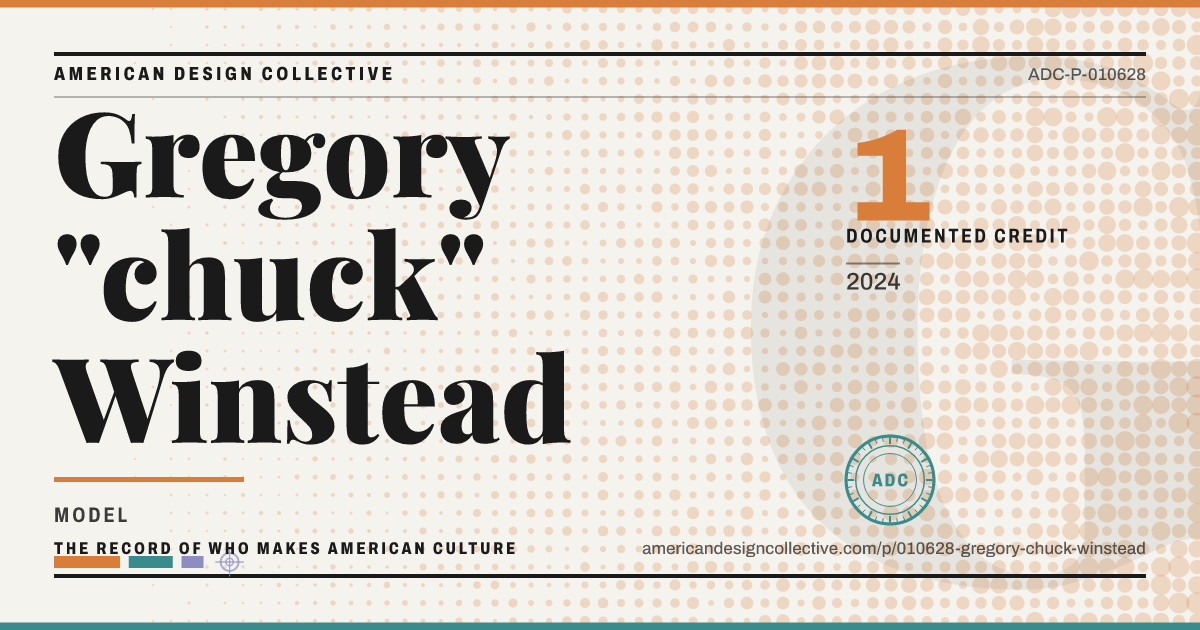 Registry card for Gregory "chuck" Winstead: the ADC seal, Gregory "chuck" Winstead, and how much is on record.