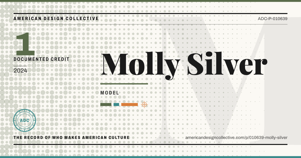 Registry card for Molly Silver: the ADC seal, Molly Silver, and how much is on record.
