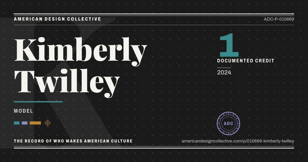 Registry card for Kimberly Twilley: the ADC seal, Kimberly Twilley, and how much is on record.